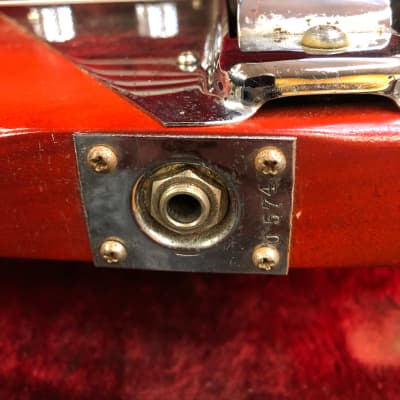 Electro Lap Steel 60's - Transparent Red image 4