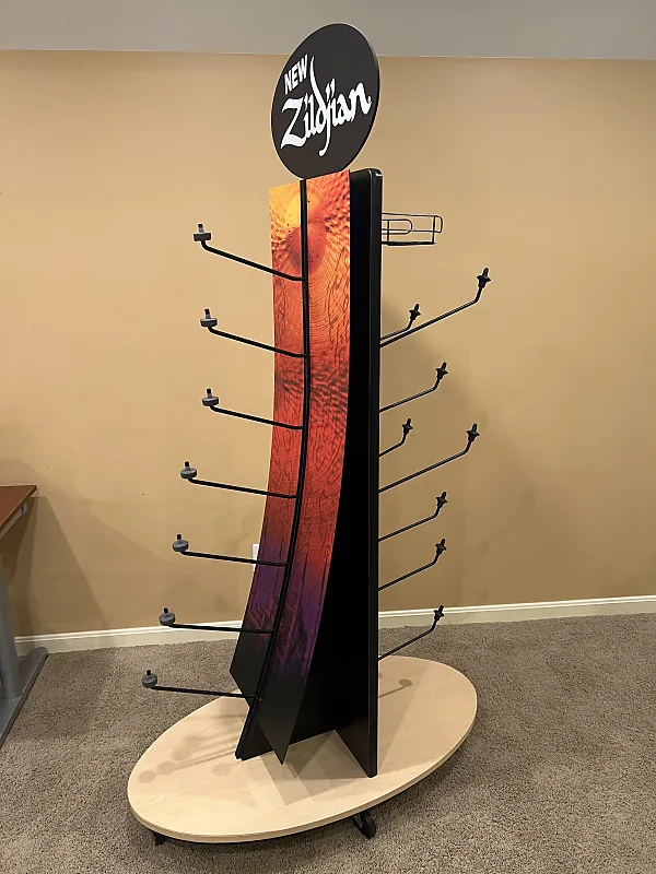 ヴィンテージ ディスプレイスタンド USA Zildjian Cymbal Store Display Storage Rack Vintage Crash
