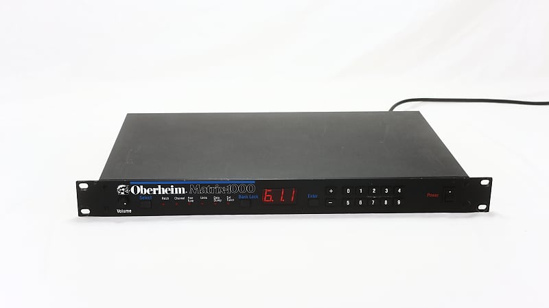 Oberheim Matrix 1000 Rackmount 6-Voice Synthesizer 1987 - Black image 1