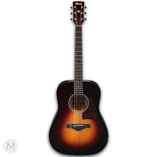 Ibanez Artwood AW400 Brown Sunburst High Gloss Acoustic Guitar image 1