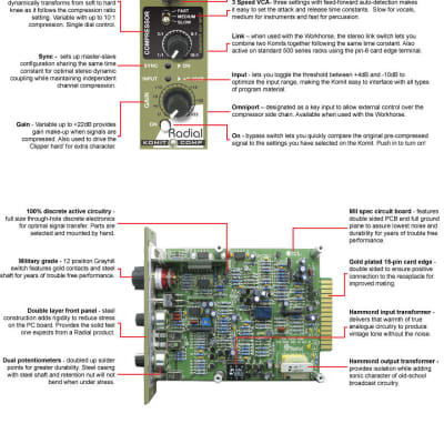 Radial Engineering Komit 500 Series Compressor / Limiter image 3