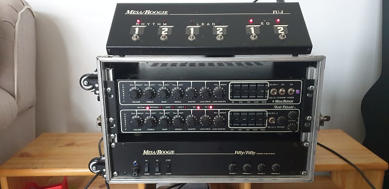 Mesa Boogie 50 50 Fifty Fifty Stereo Power Amp 1990 Noire | Reverb