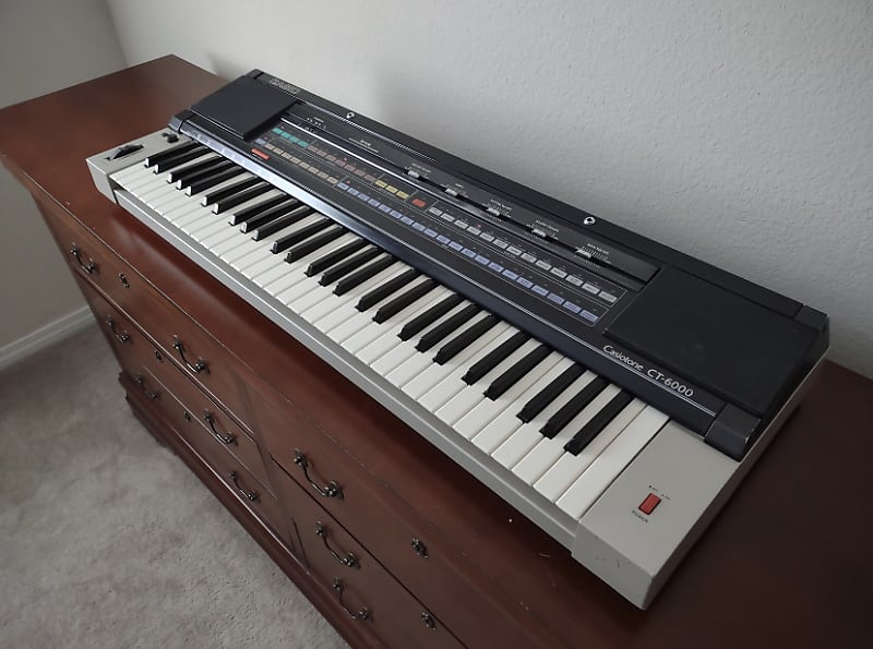 Casio CT-6000 Casiotone 61-Key Synthesizer 1980s - Black / Silver image 1