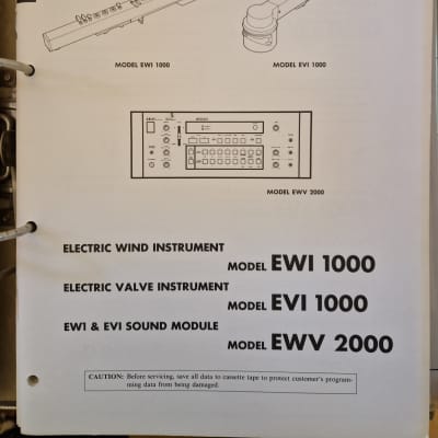 Akai EWI 1000 / EVI 1000 / EWV 2000 Service Manual
