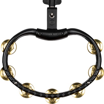 MEINL Percussion Traditional ABS Tambourine Brass Jingles - TMT2B-BK image 5