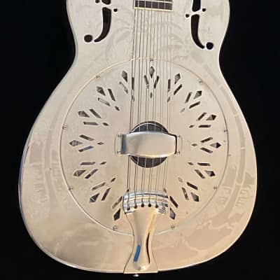 National Resonator Guitar Style O 14-fret 2008 - Nickle-plated Brass image 7