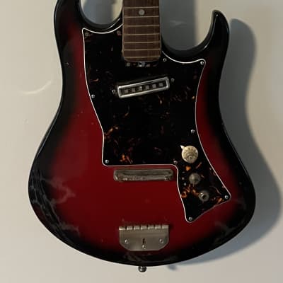 Norma Single pickup electric 1960s - Red burst - Teisco image 1