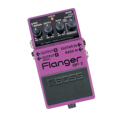 BOSS BF-3 Flanger Ultra and Gate/Pan Modes Guitar Effects Pedal with Guitar and Bass Inputs and Stereo Outputs for Guitarists and Bassists image 3