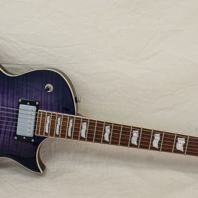 ESP/LTD EC-256FM Electric Guitar - See Thru Purple Sunburst image 4