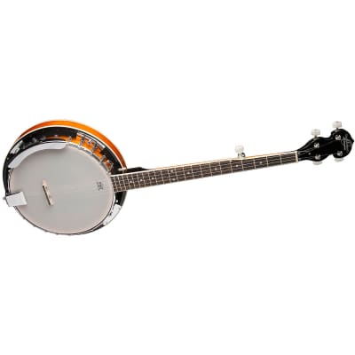 Oscar Schmidt OB4 Bluegrass Closed-Back 5-String Resonator Banjo, Natural image 4