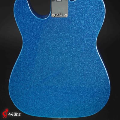 Immagine Fender J Mascis Signature Telecaster Maple Bottle Rocket Blue Flake w/Bag - 3
