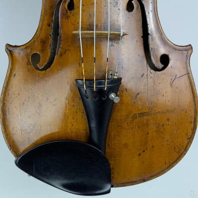 Antique Violin from Klingenthal, Germany - Labeled: J. N. Le Clerc - c. 1800 - LOB: 356 mm image 13