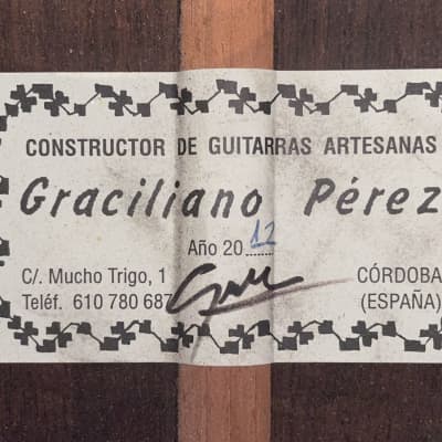 Graciliano Perez 2012 "negra" flamenco guitar of highest possible quality - Miguel Rodriguez' style + video! image 13