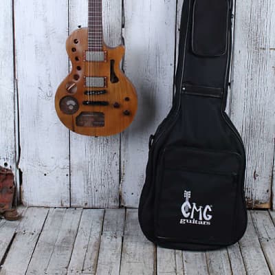 CMG Chris Mitchell USA Custom Ashlee Steampunk Electric Guitar with Gig Bag image 2