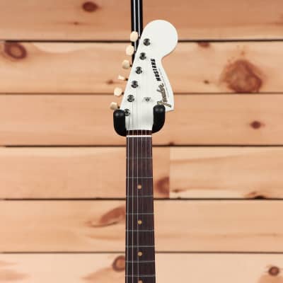 Fender Custom Shop 1964 Mustang NOS - Olympic White with Baltic Blue Racing Stripe - CZ562674 image 5