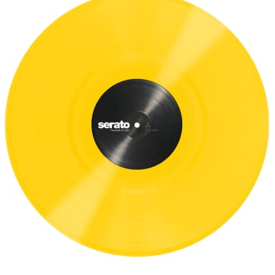 Serato SCV-PS-YEL-OV 12" Yellow Control Vinyl Pressing for Serato DJ Pro (Pair) image 1