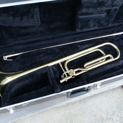 Conn 50H F Attachment Trombone 1990s Clear Lacquered Brass Reverb