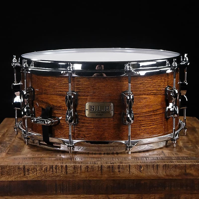 Tama S.L.P. G Hickory Snare Drum Limited Edition 6.5 inch x 14 inch Gloss Natural Elm