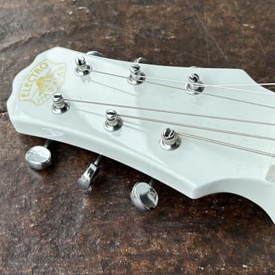 Asher Lap Steel with Certano Palm Benders - White image 13