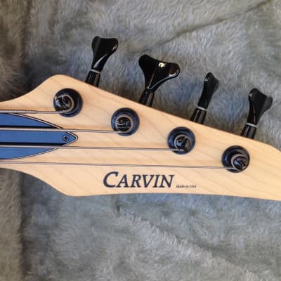 2000s Carvin USA B-4 Sunburst Bass Guitar B4 w Foamcore Case Excellent image 8