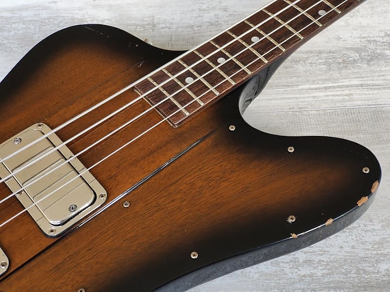 1989 Greco Japan TB-75 Thunderbird Bass (Brown Sunburst