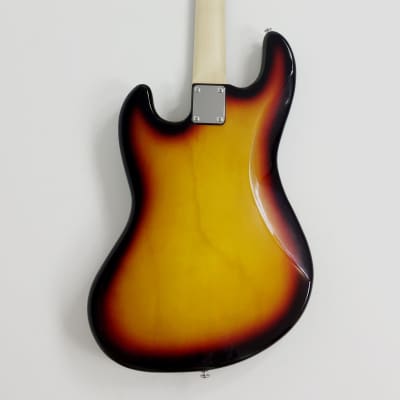 Haze SBG387BS 4-String Electric Bass Guitar, Sunburst + Free Bag, Tuner, Strap, 3 Picks image 5