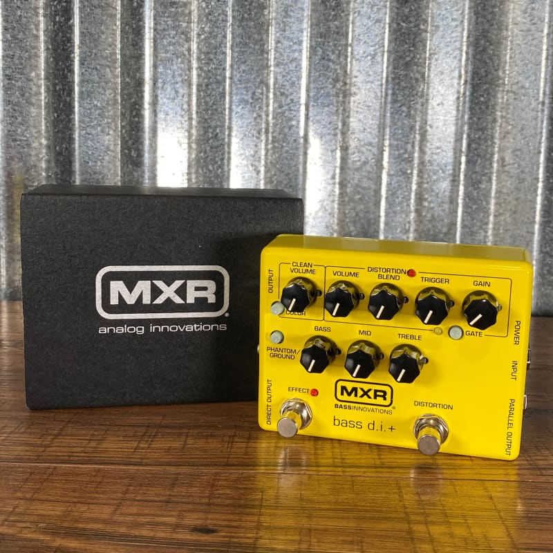 Dunlop MXR M80Y Bass Distortion + Preamp Direct Box Ikebe Yellow 