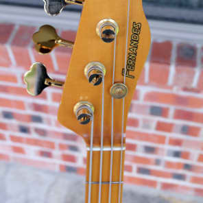 Fernandes TEB-1 1990 Black & Gold Japanese Telecaster Bass Guitar Rare image 3