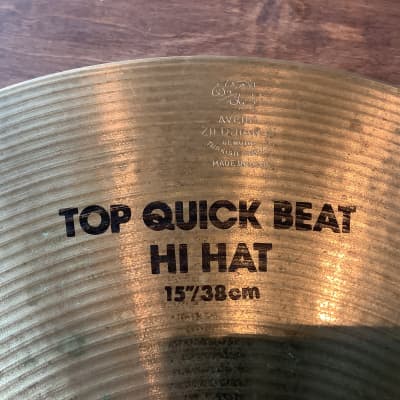 A. Zildjian 15” Quick Beats Hi-Hats 1980s image 3