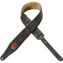 Levys MG17JF-DBR Leather Strap with Fish and Cross - Dark Brown