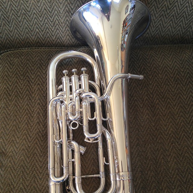 Besson Sovereign BE968 Euphonium in Silver | Reverb