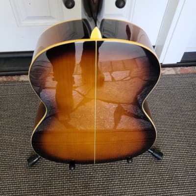 Gretsch Rare Gretsch historic series round neck Resonator acoustic guitar G3170  2000 ish Sunburst image 4