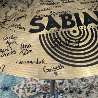Sabian Carmine Appice's 20" Xs Rock Ride, Signed by School of Rock, Autographed (#19) image 7