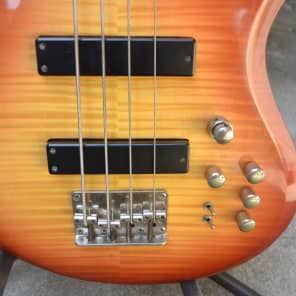 Dame Fall & Pall 300 Active Bass Guitar Flame Maple Top image 5