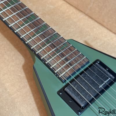 Jackson X Series Rhoads RRX24 Electric Guitar Matte Army Drab with Black Bevels image 8