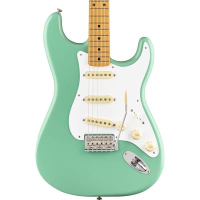 Fender Vintera '50s Stratocaster Electric Guitar Maple Fingerboard Sea Foam Green image 4