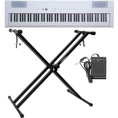 Artesia PA-88H 88-Key Weighted Hammer Action Digital Piano White w/ Sustain Pedal & Stand image 1
