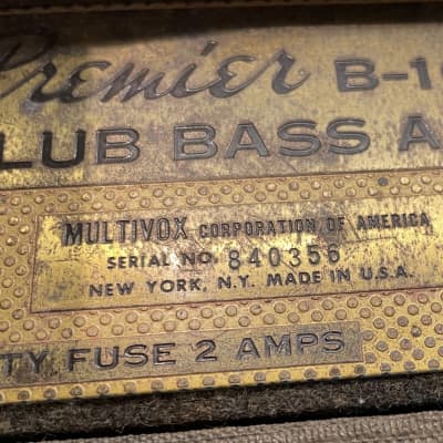 Premier B-160 Club Bass Amp 60s image 4