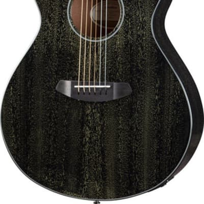 Breedlove Rainforest Series Concert CE Acoustic-Electric Guitar - Black Gold image 1