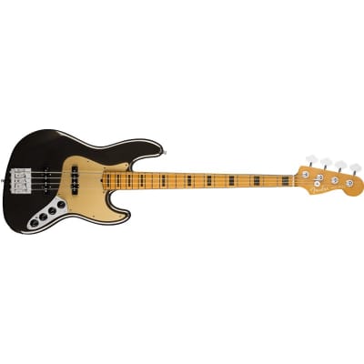 Fender American Ultra Jazz Bass, Maple Fingerboard, Texas Tea image 2