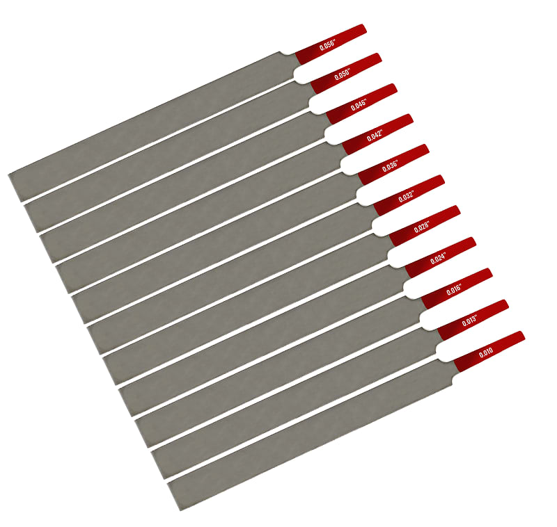 11 Piece Nut Slotting file Set (.010" .056") Reverb