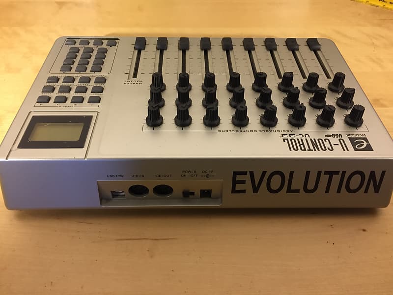 Evolution U-Control UC-33 Midi Controller + Overlays | Reverb