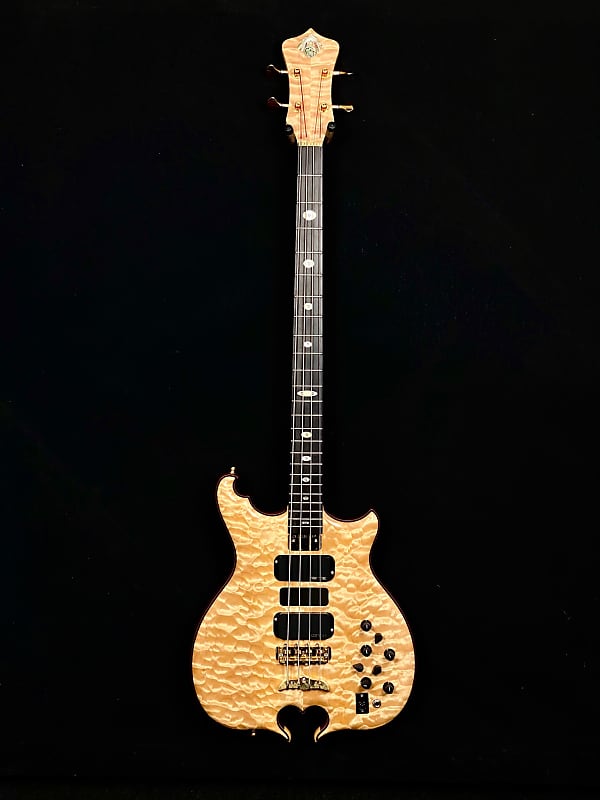 Alembic Series II 4-string "Heart of Gold" in quilted maple with case from Jan.14.2004 image 1