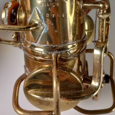 C.G. Conn New Wonder Series I Alto Saxophone 1923 Gold Finish image 3