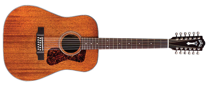 Guild D-1212 12-String Acoustic Guitar - Natural image 1