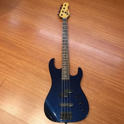 Charvel CHS4 DMB Dark Metal Blue Gloss Finish 4 String Bass Guitar image 1