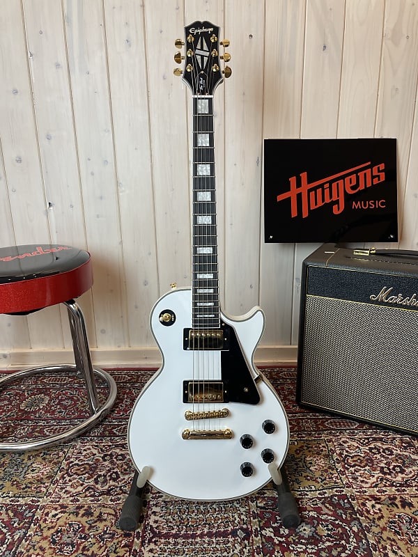 Epiphone Les Paul Custom GH 2023 - Alpine White | Reverb