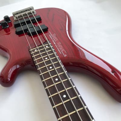 1980s Tune Bass Maniac TB-01 PJ Transparent Red | Reverb