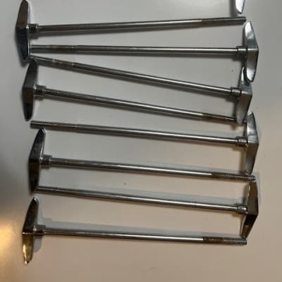 (10) Slingerland 7" LONG Torpedo T Rods & Claws for Artist Series Bass Drum / 1960s-70s image 1