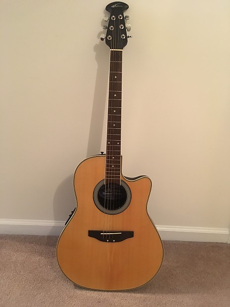 Applause by Ovation AE28 Summit 6-string Roundback Acoustic/Electric Guitar  (Natural Gloss)
